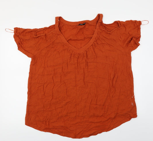 F&F  Womens Orange   Basic Blouse Size 22