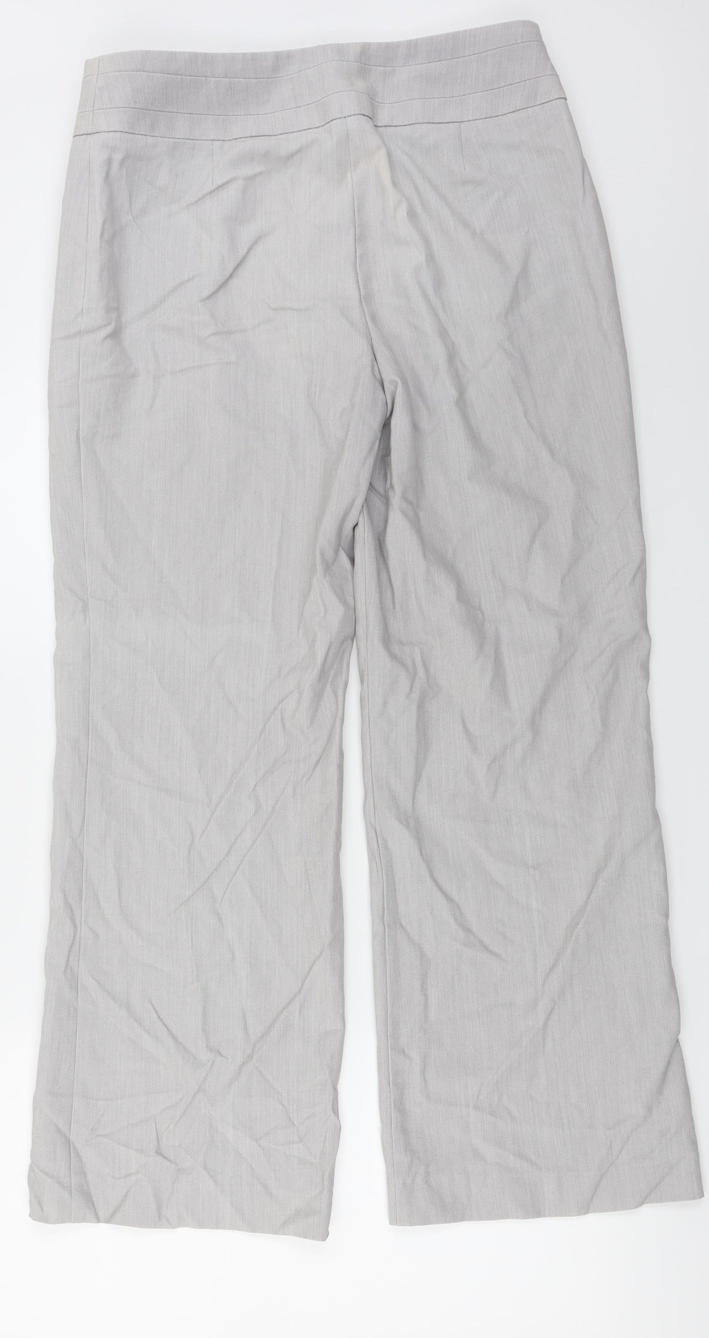 Womens UK Size 12 Marks and Spencer Regular Fit  Grey Trousers