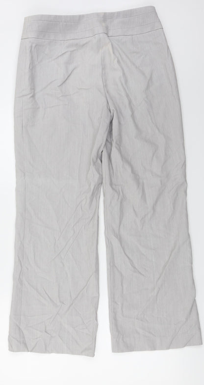 Womens UK Size 12 Marks and Spencer Regular Fit  Grey Trousers