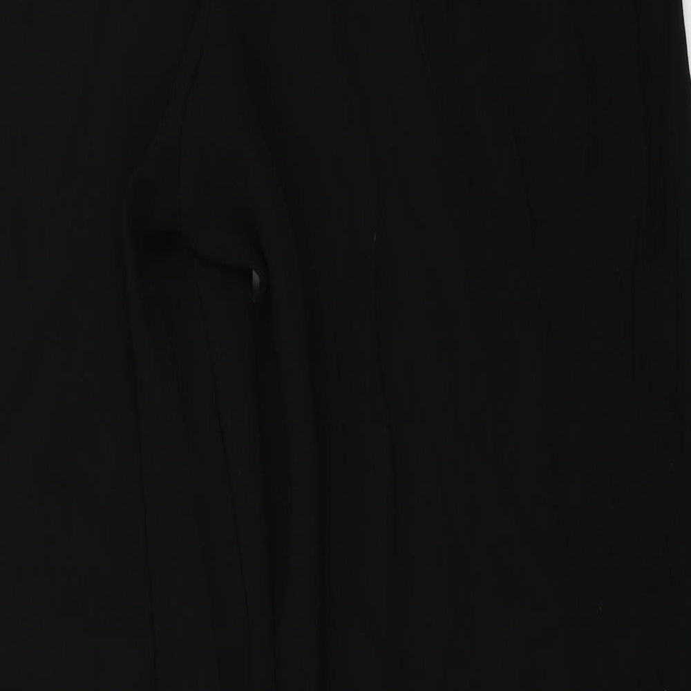 Womens UK Size 12 Wallis Regular Fit  Black Trousers