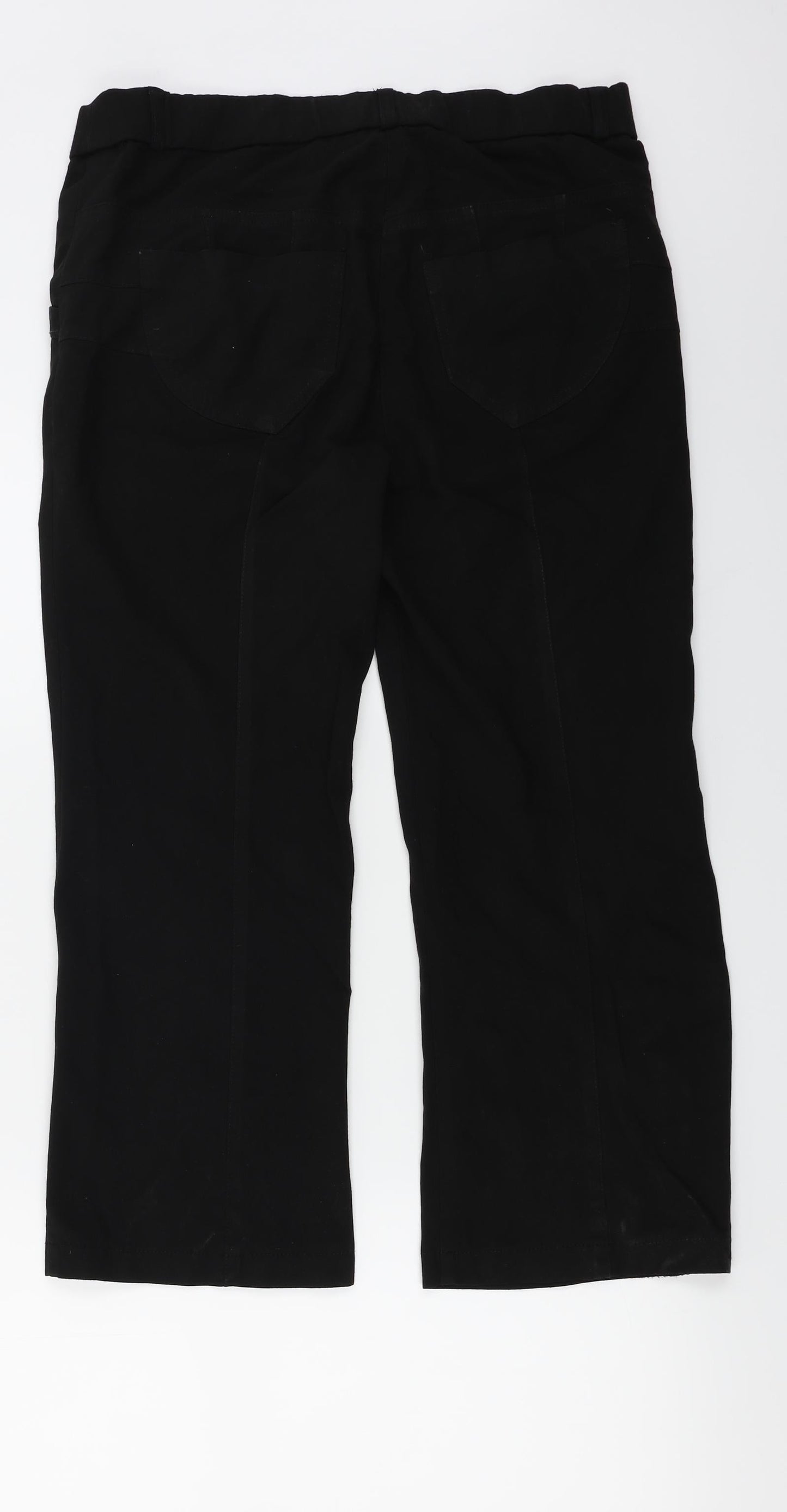 WOW Womens Black   Trousers  Size 14 L22 in
