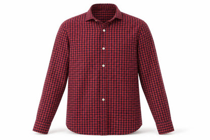 Mens UK Size M H&M Red  Button-Up Long Sleeve Casual Shirt