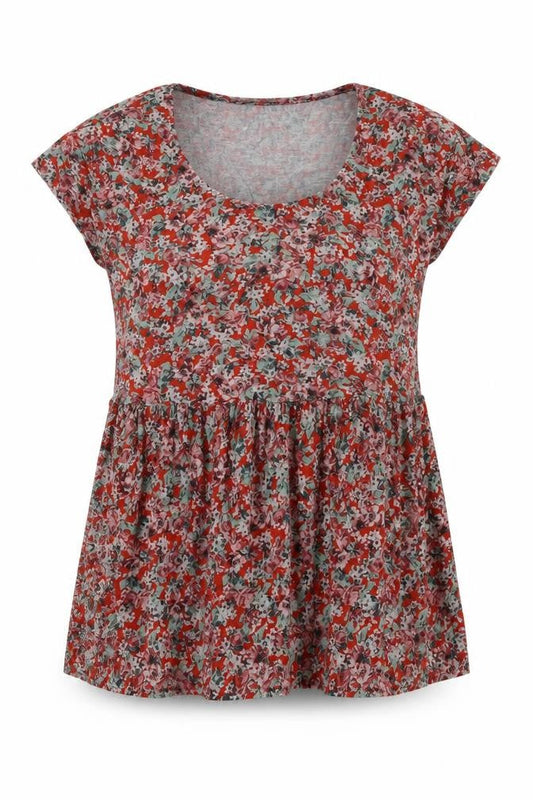 Womens UK Size XS Mango Red Basic Blouse