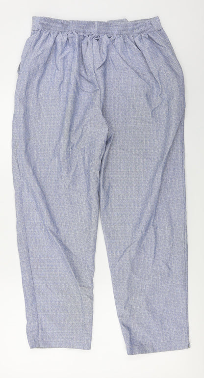 Womens UK Size 16 Preworn Regular Fit  Blue Trousers