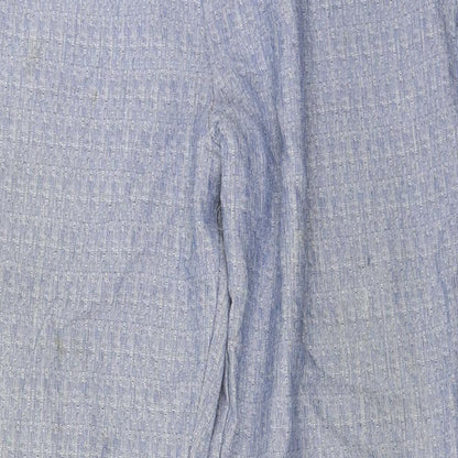 Womens UK Size 16 Preworn Regular Fit  Blue Trousers