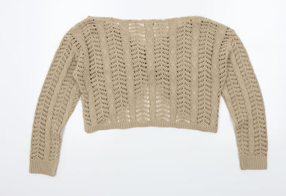 In the Style Womens Beige   Pullover Jumper Size 8