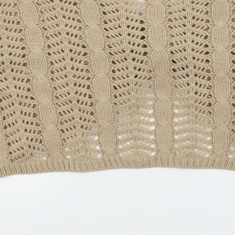 In the Style Womens Beige   Pullover Jumper Size 8
