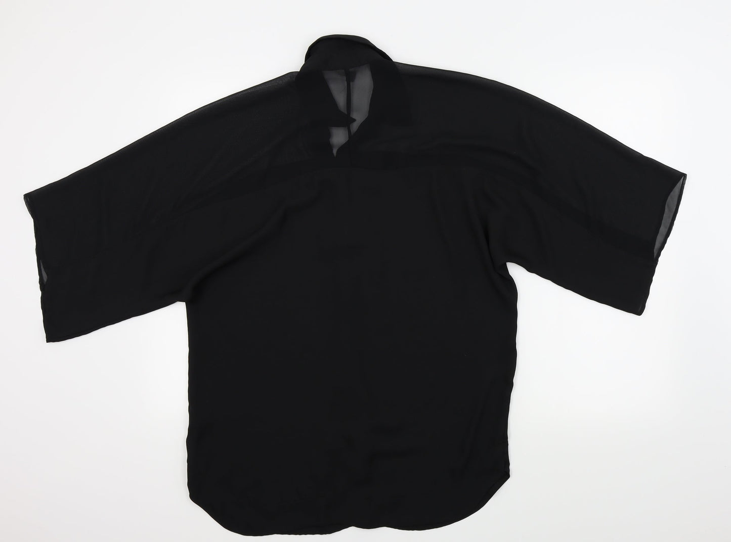 Womens UK Size 8 ASOS Black Basic Blouse