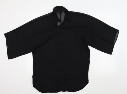 Womens UK Size 8 ASOS Black Basic Blouse