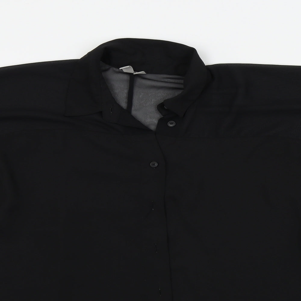 Womens UK Size 8 ASOS Black Basic Blouse