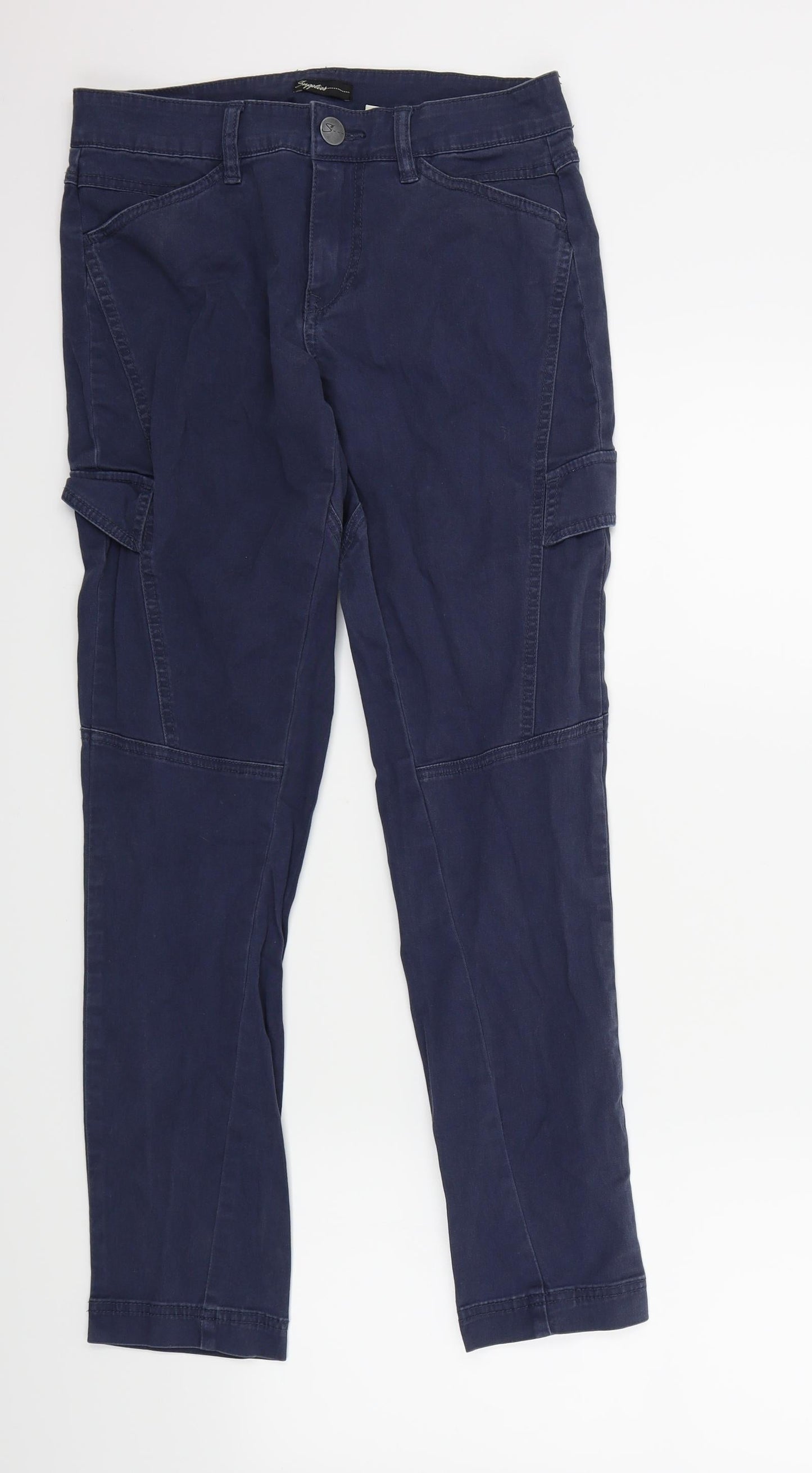 SUPPLIES Womens Blue   Trousers  Size 6 L29 in