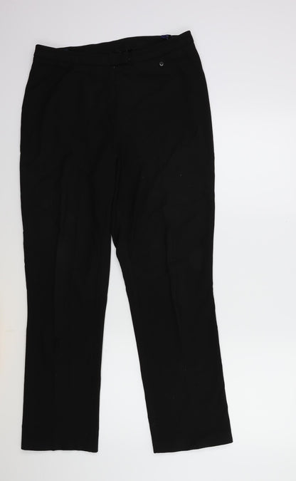 Debenhams Womens Black   Trousers  Size 10 L28 in