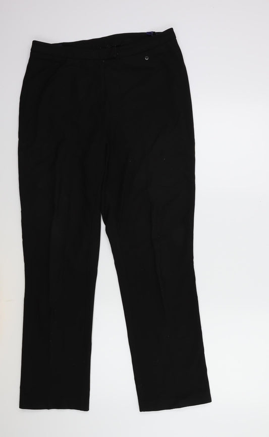 Debenhams Womens Black   Trousers  Size 10 L28 in