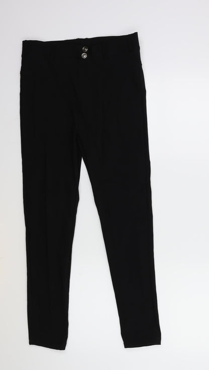 Womens UK Size 28 in Preworn Regular Fit Snow Pants Black Trousers