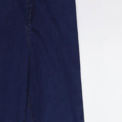 Denim & Co. Womens Blue  Denim Skinny Jeans Size 12 L27 in