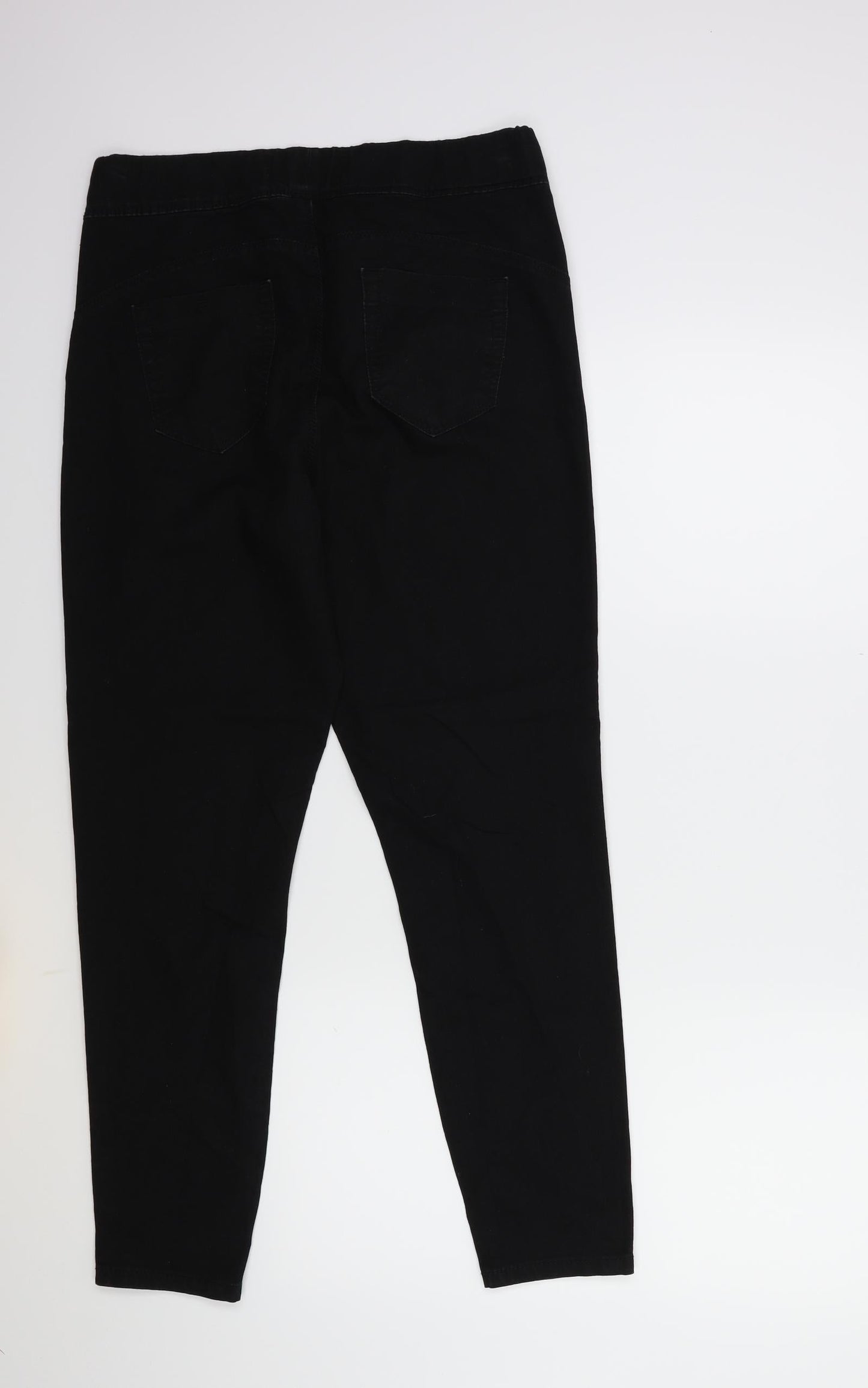 Denim & Co. Womens Black  Denim Skinny Jeans Size 14 L27 in