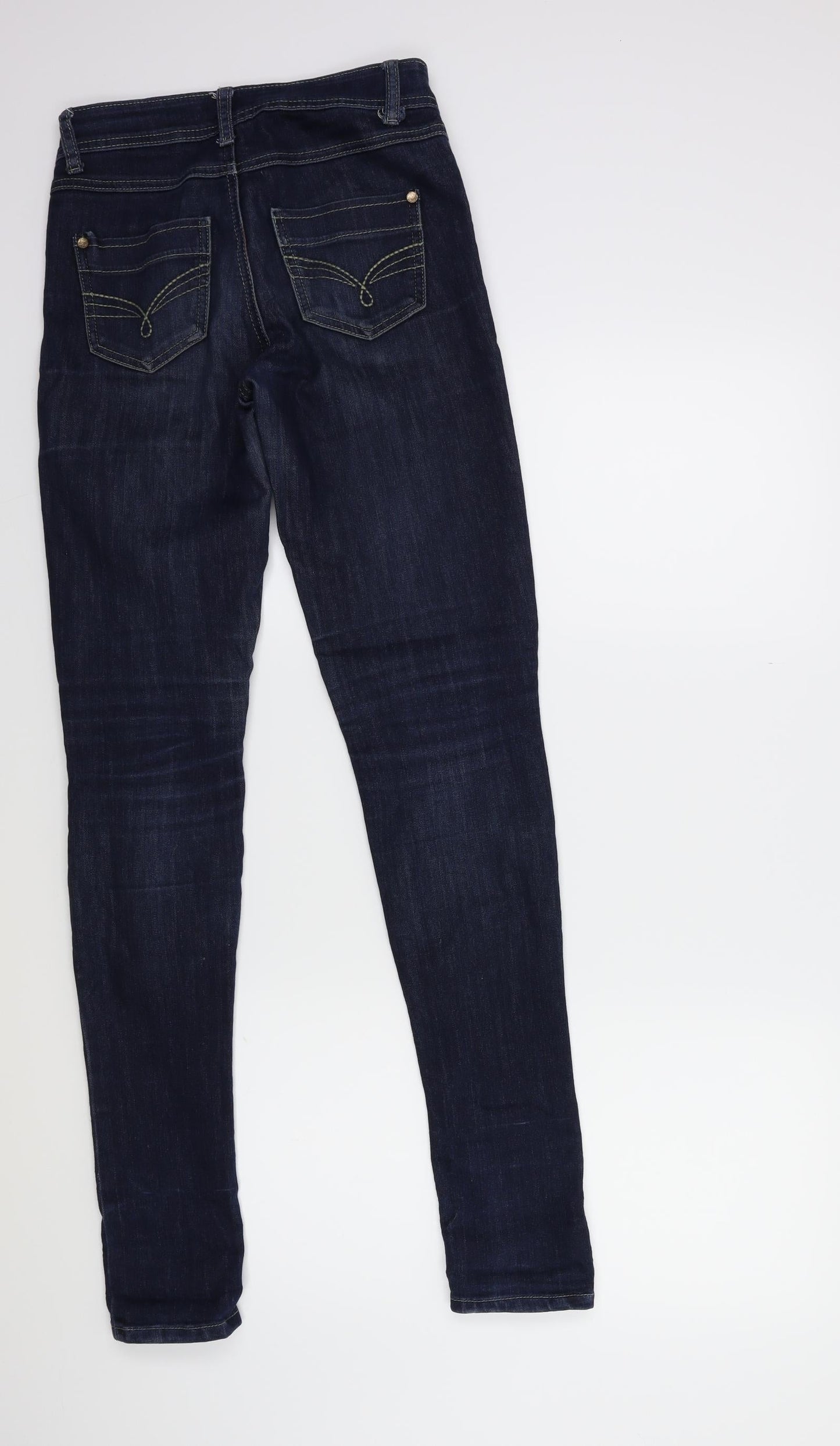 Denim & Co. Womens Blue  Denim Skinny Jeans Size 6 L31 in