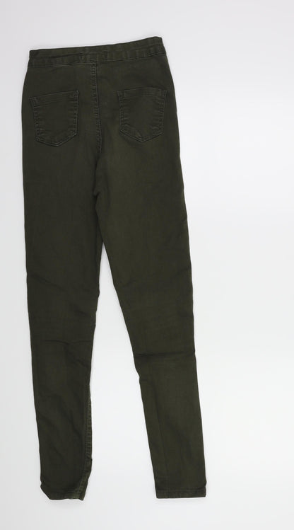 Womens UK Size 8 Portobello Regular Fit Skinny Green Jeans