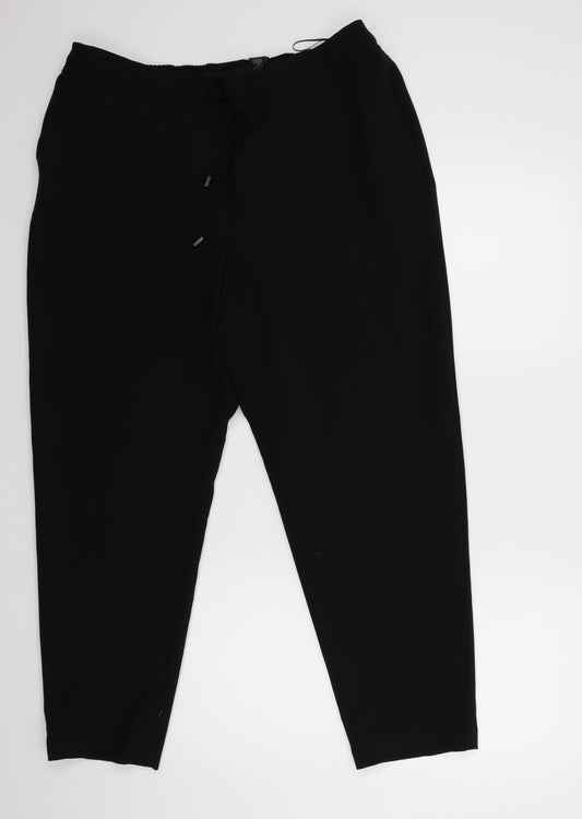 Womens UK Size 12 NEXT Regular Fit  Black Trousers