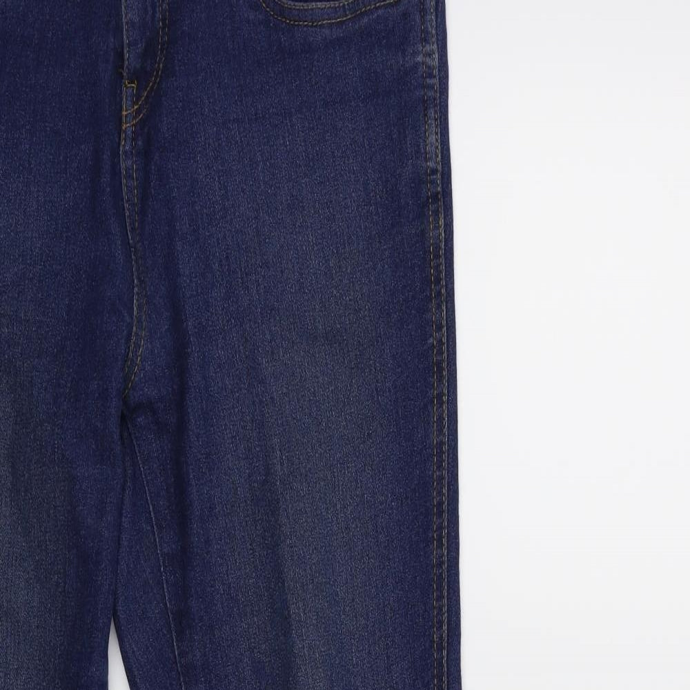 Womens UK Size 10 Preworn Regular Fit Straight Blue Jeans