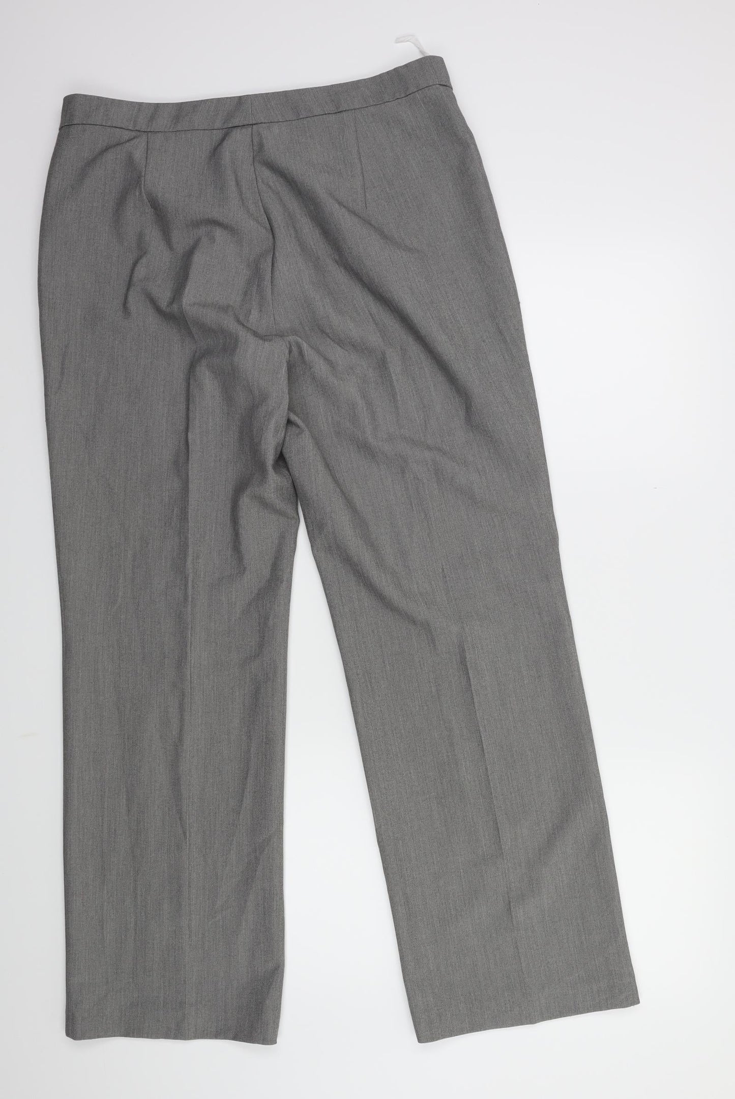 Womens UK Size 14 Marks and Spencer Regular Fit  Grey Trousers