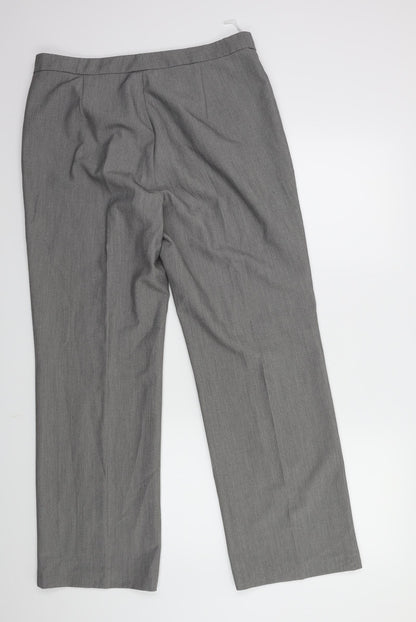 Womens UK Size 14 Marks and Spencer Regular Fit  Grey Trousers