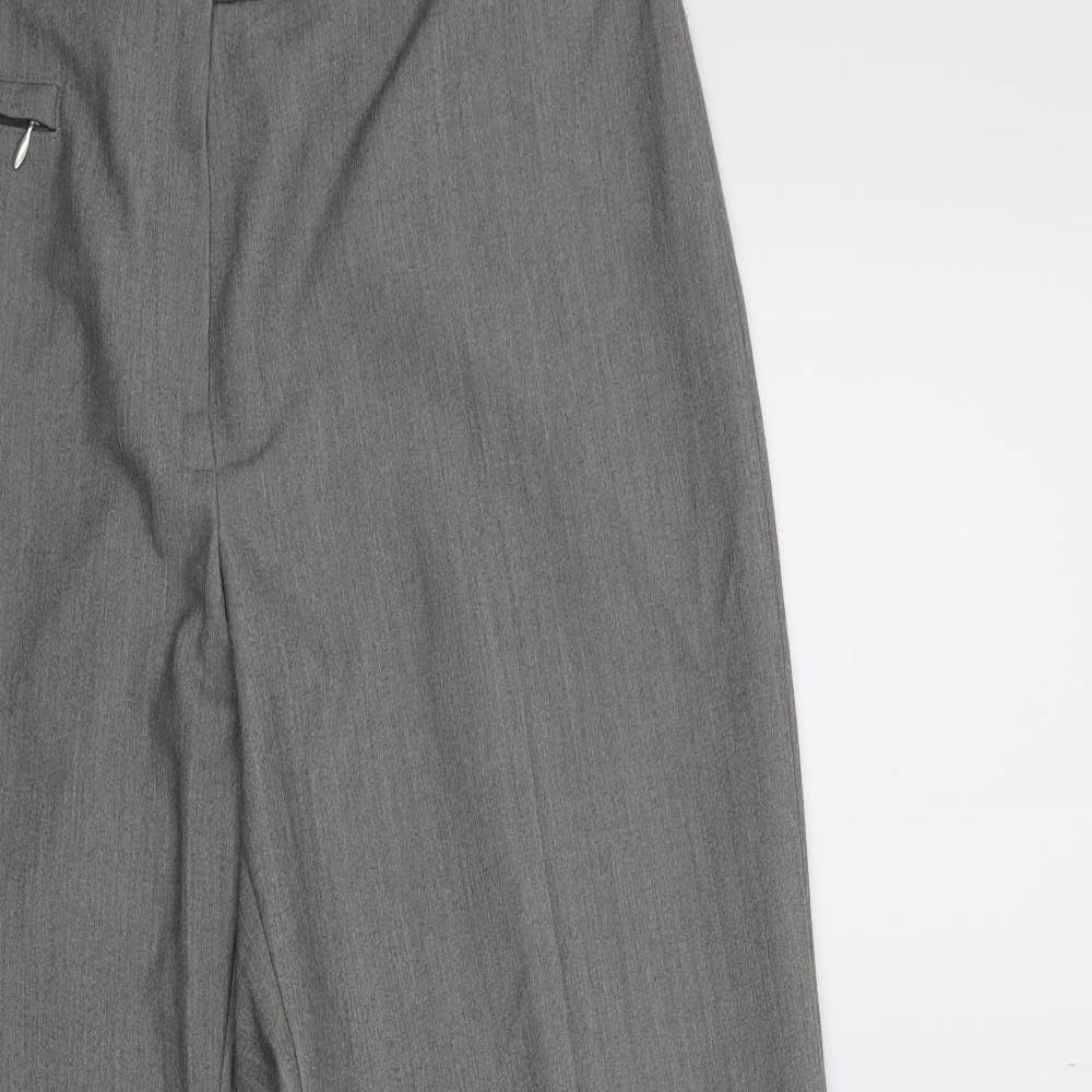 Womens UK Size 14 Marks and Spencer Regular Fit  Grey Trousers