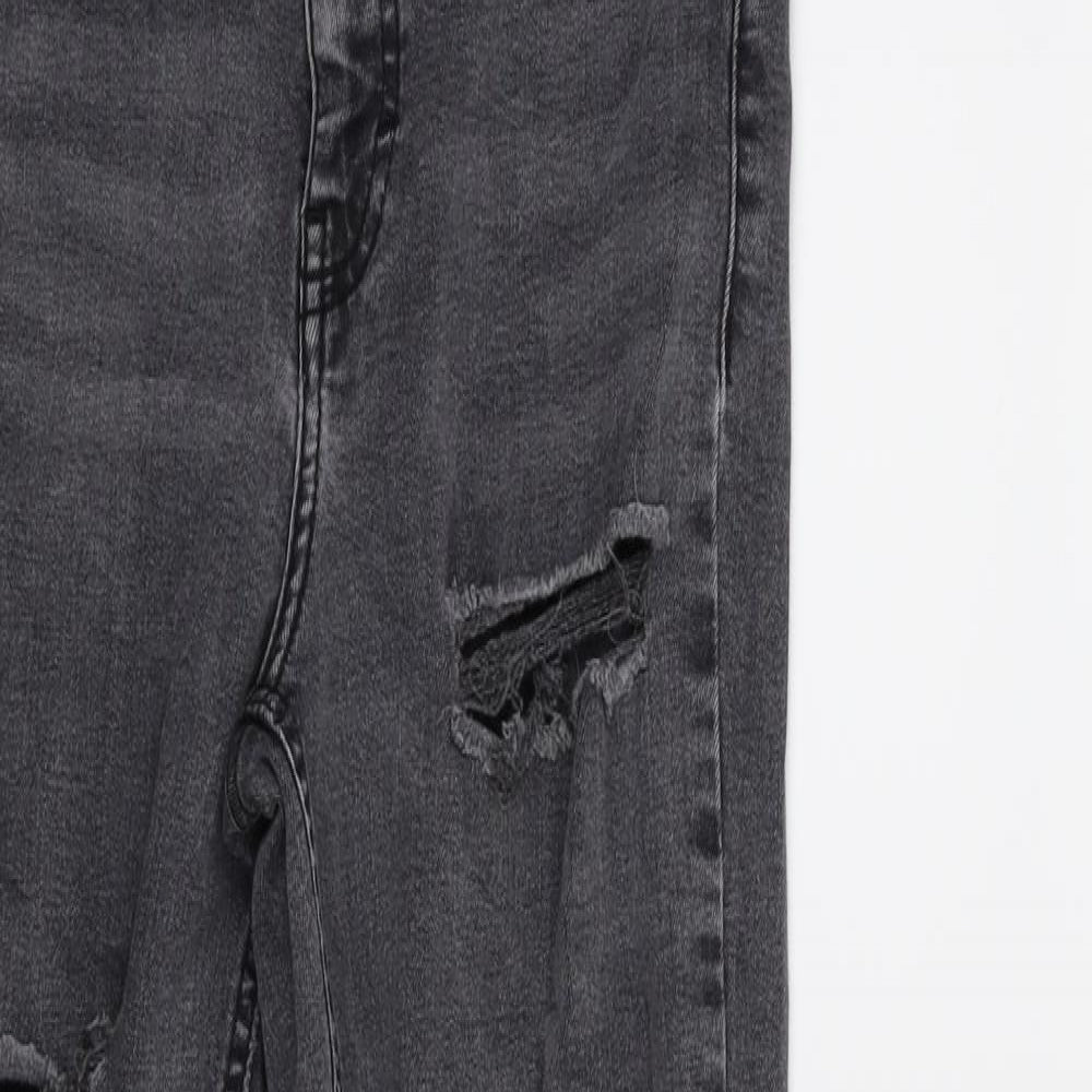 Topshop Womens Grey  Denim Skinny Jeans Size 26 in L34 in