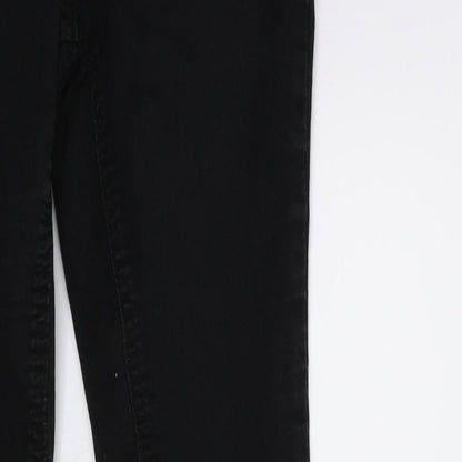 George Womens Black  Denim Skinny Jeans Size 6 L28 in