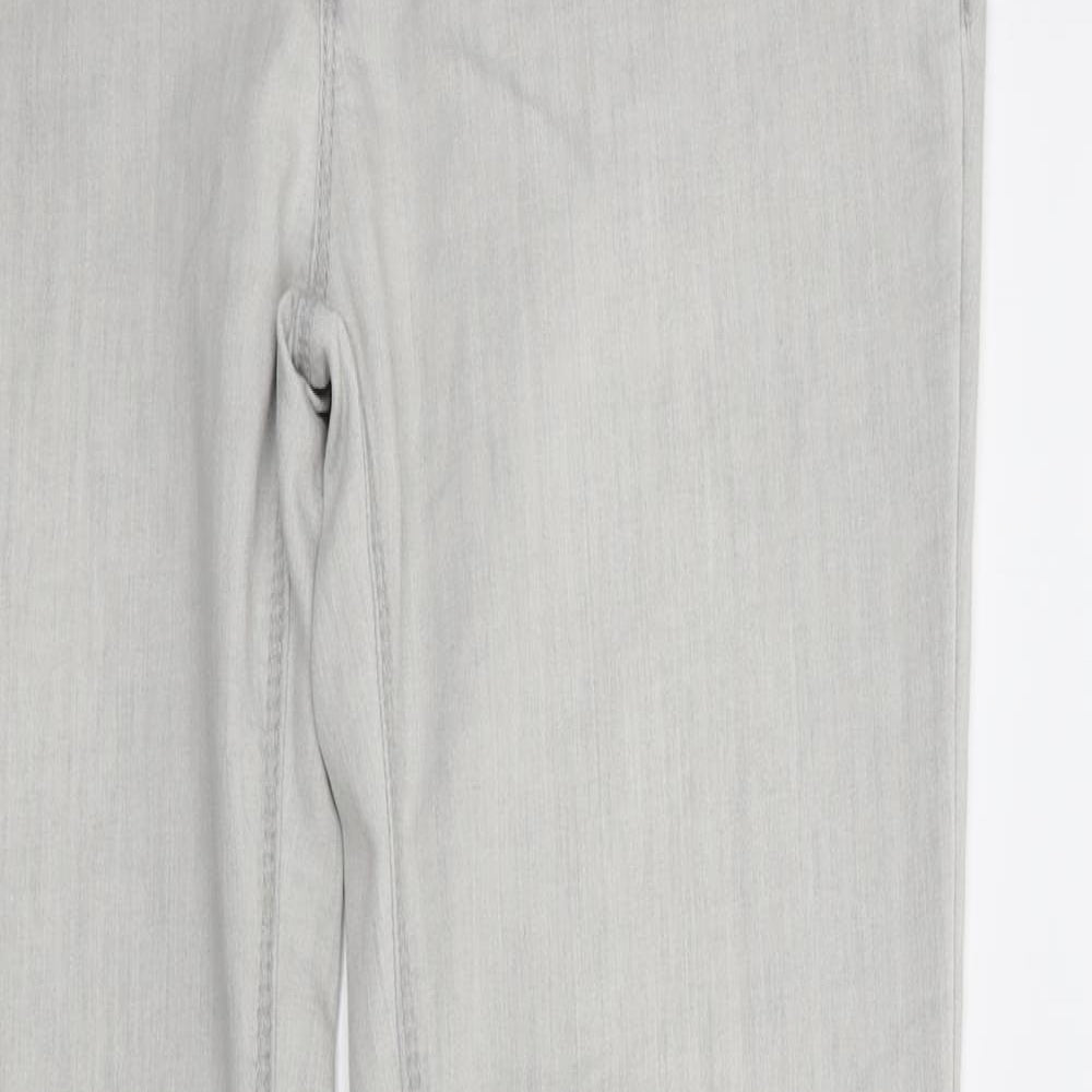 Denim & Co. Womens Grey  Denim Skinny Jeans Size 12 L30 in