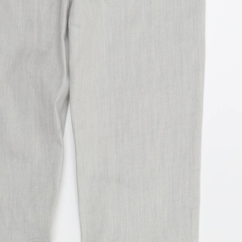 Denim & Co. Womens Grey  Denim Skinny Jeans Size 12 L30 in