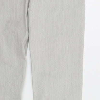 Denim & Co. Womens Grey  Denim Skinny Jeans Size 12 L30 in