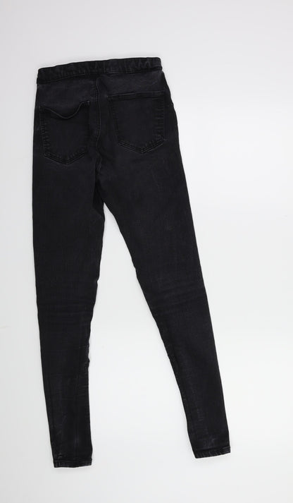 Topshop Womens Black  Denim Skinny Jeans Size 28 in L30 in