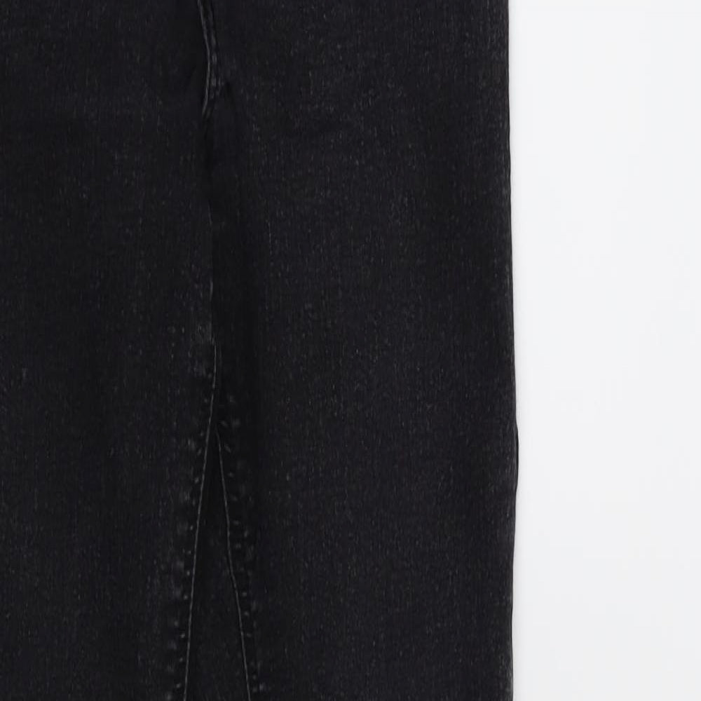 Topshop Womens Black  Denim Skinny Jeans Size 28 in L30 in