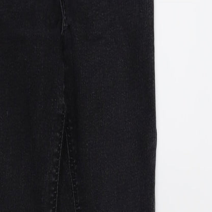 Topshop Womens Black  Denim Skinny Jeans Size 28 in L30 in