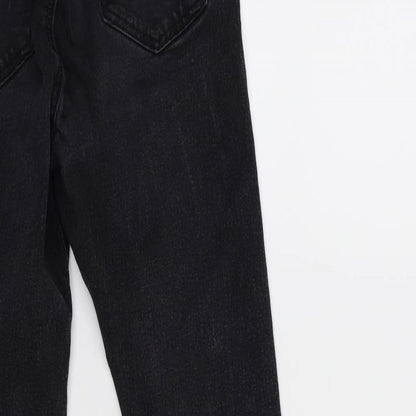 Topshop Womens Black  Denim Skinny Jeans Size 28 in L30 in