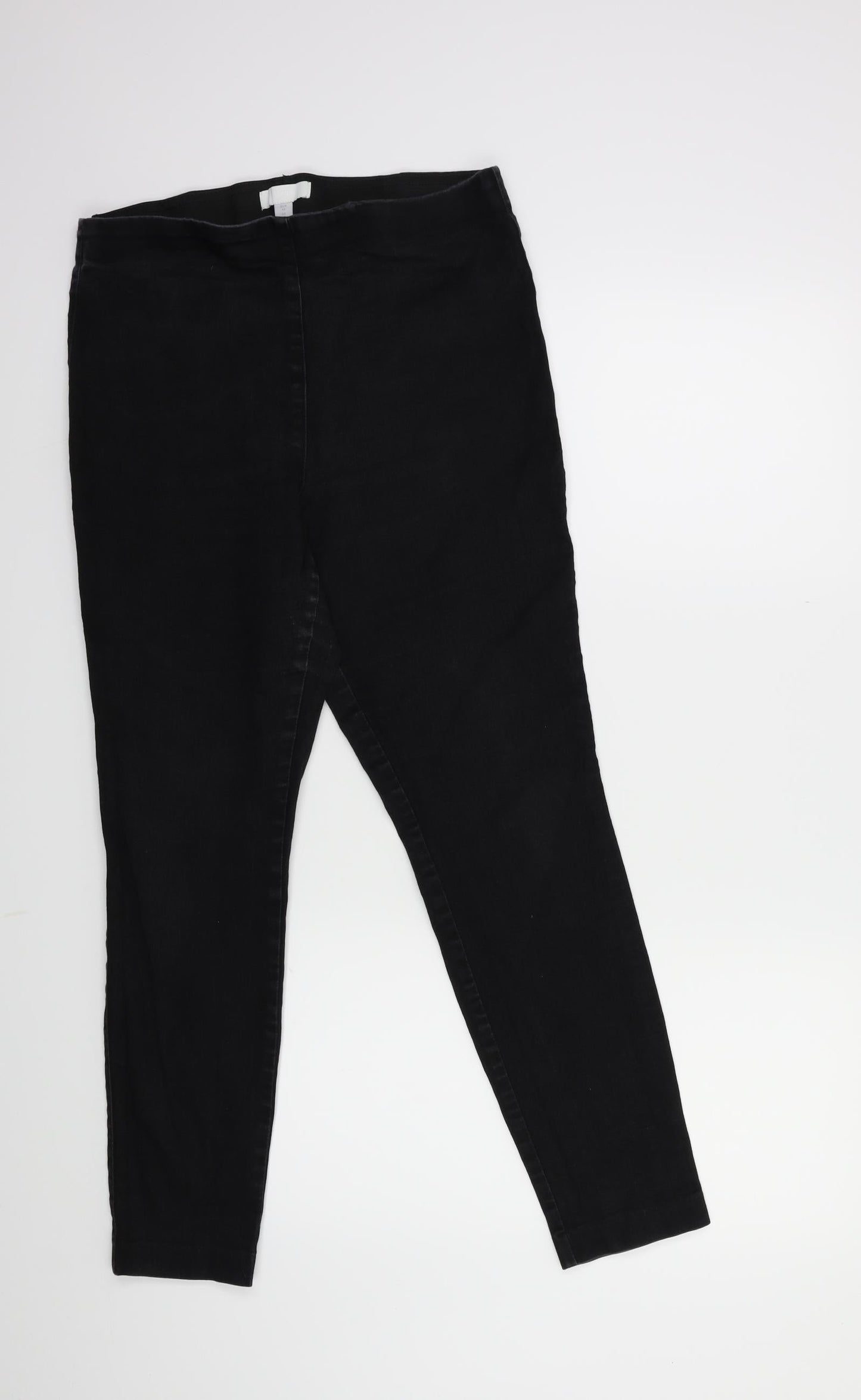 Womens UK Size 14 H&M Regular Fit Skinny Black Jeans