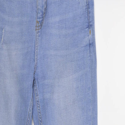 Denim & Co. Womens Blue  Denim Skinny Jeans Size 8 L27 in