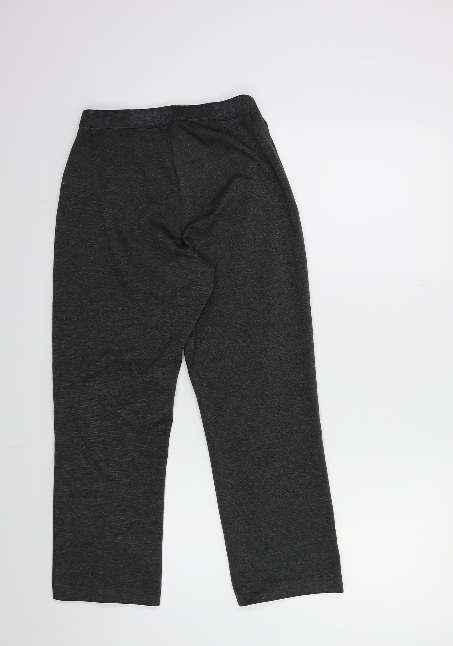 Womens UK Size 10 Bonmarché Regular Fit Cropped Grey Trousers