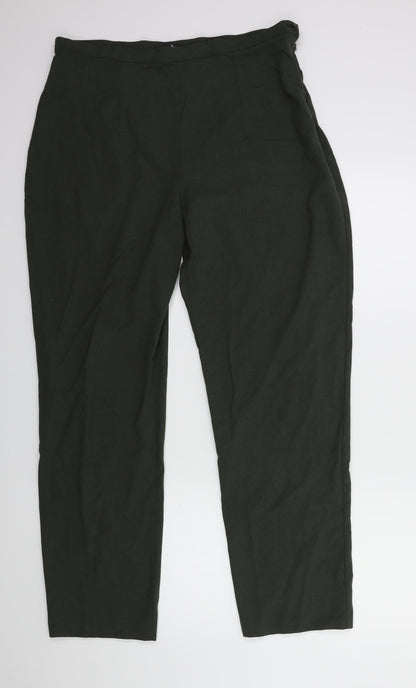 Womens UK Size 18 BHS Regular Fit  Green Trousers