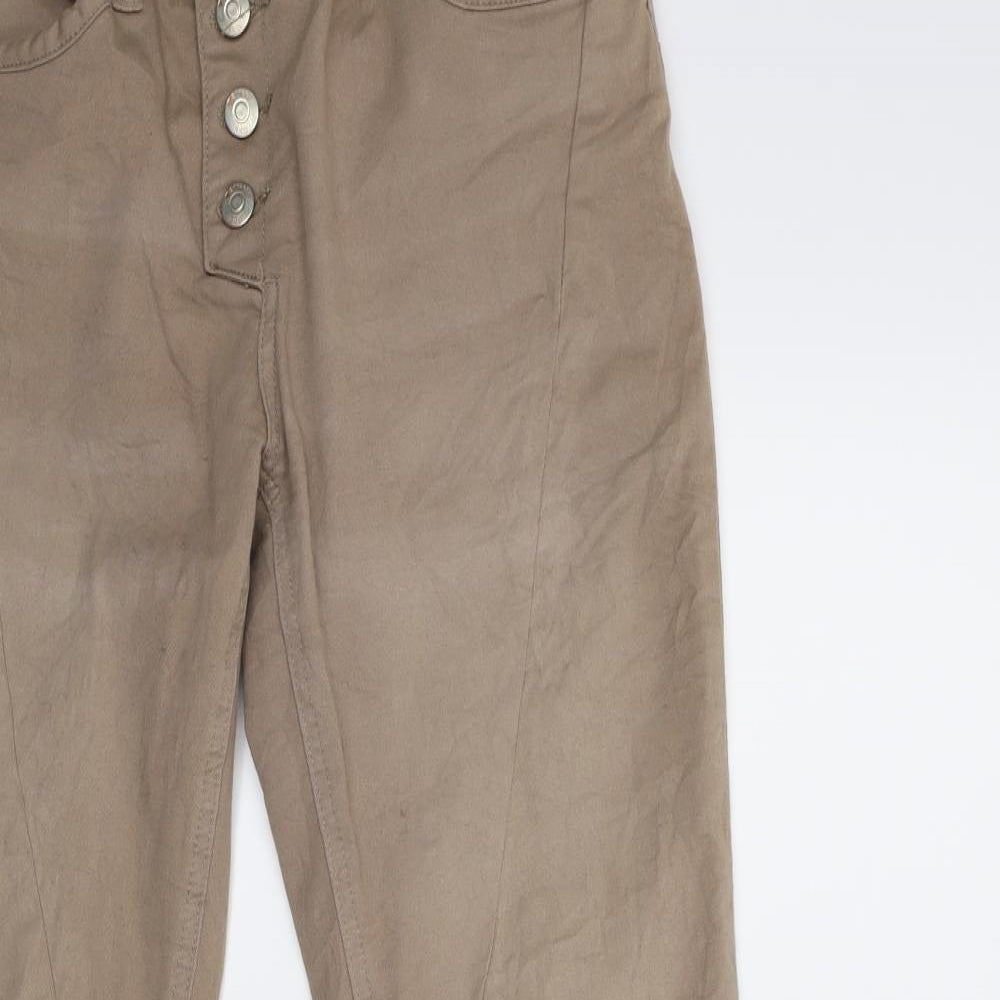 Womens UK Size 28 in Street One Regular Fit Skinny Brown Jeans