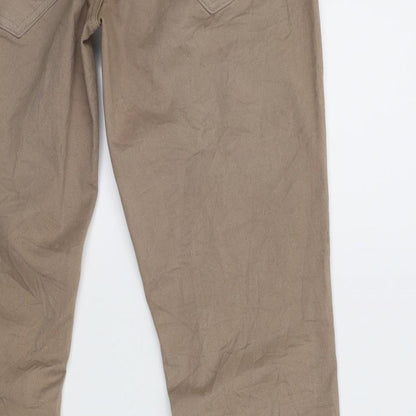 Womens UK Size 28 in Street One Regular Fit Skinny Brown Jeans