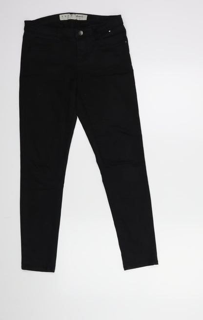 Denim & Co. Womens Black  Denim Skinny Jeans Size 8 L27 in