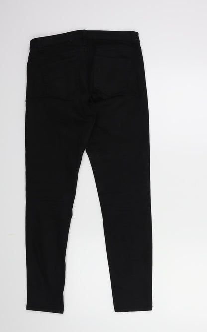 Denim & Co. Womens Black  Denim Skinny Jeans Size 8 L27 in