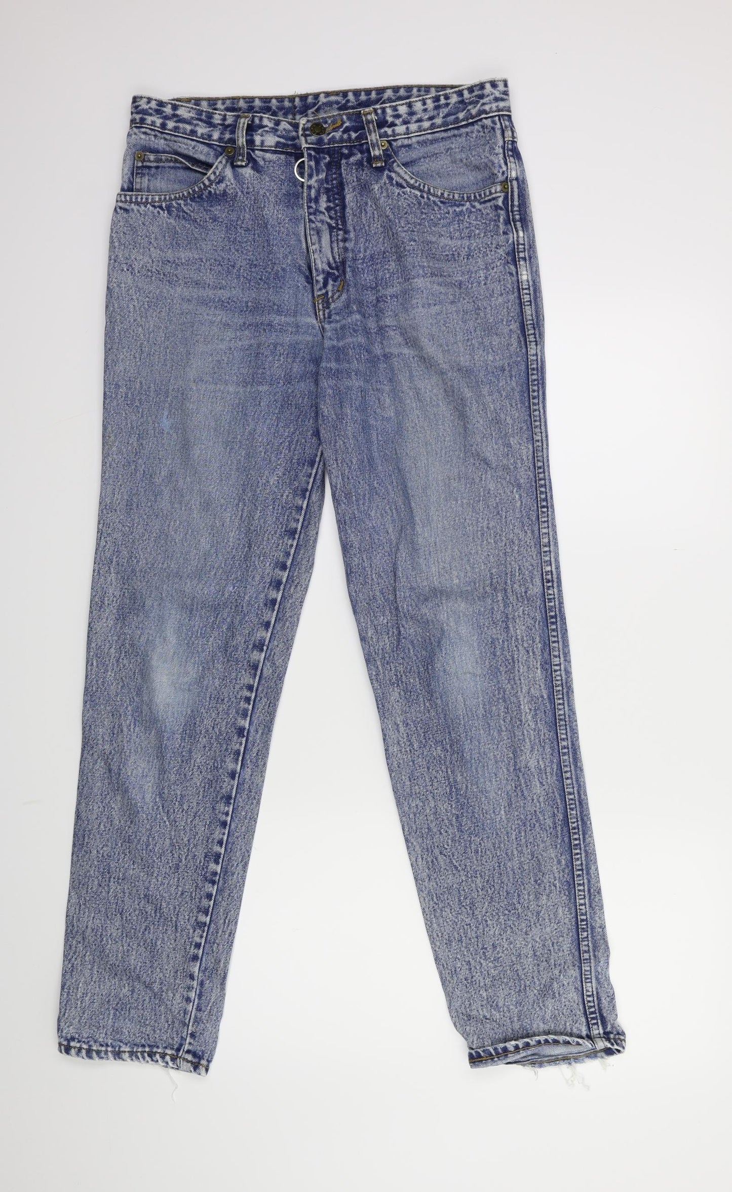 Womens UK Size 32 in Preworn Regular Fit Straight Blue Jeans