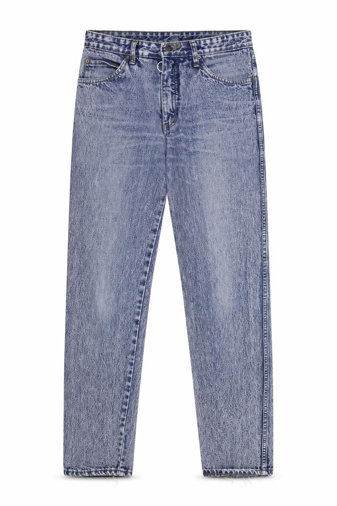 Womens Blue  Denim Straight Jeans Size 32 in L30 in