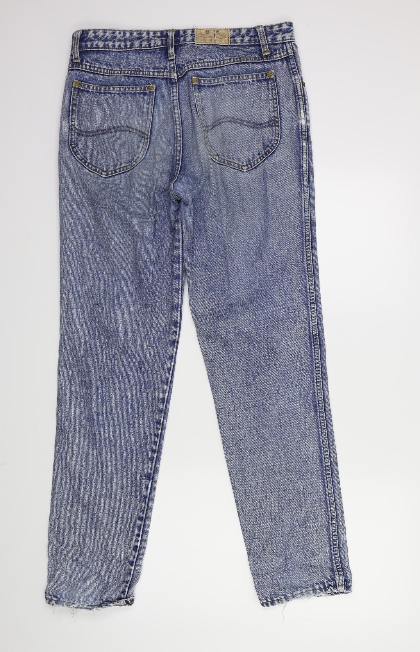 Womens UK Size 32 in Preworn Regular Fit Straight Blue Jeans