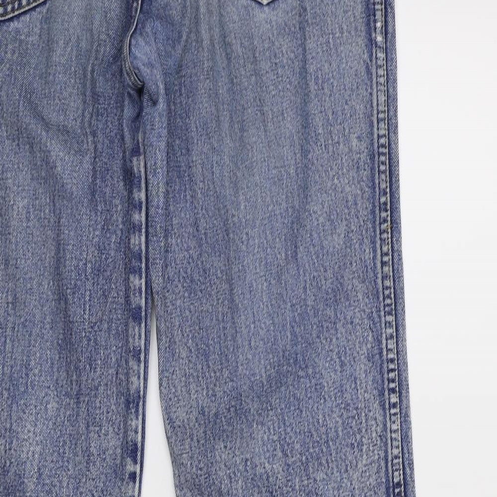 Womens UK Size 32 in Preworn Regular Fit Straight Blue Jeans