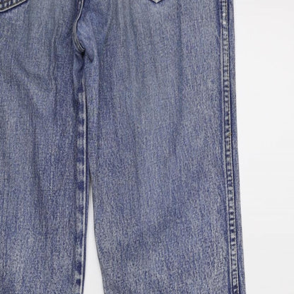 Womens UK Size 32 in Preworn Regular Fit Straight Blue Jeans