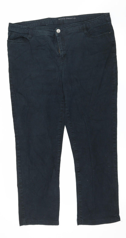 Yessica Womens Grey  Denim Straight Jeans Size 40 in L28 in